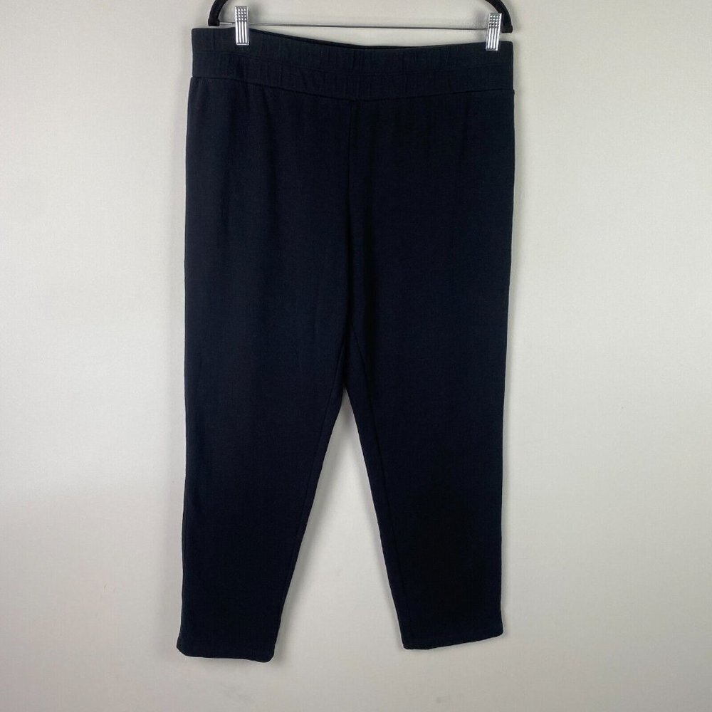 Tommy Bahama Pull On Lounge Pants Womens Large Black Tapered Ankle